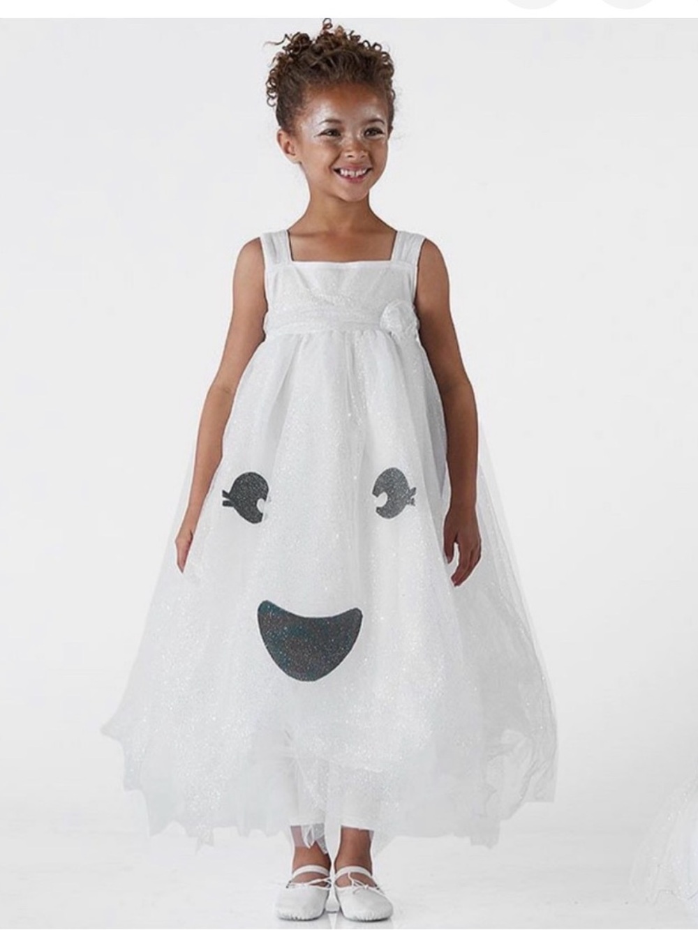 Pottery Barn Kids - White Light Up Ghost Tutu Costume - Size: 4-6Y